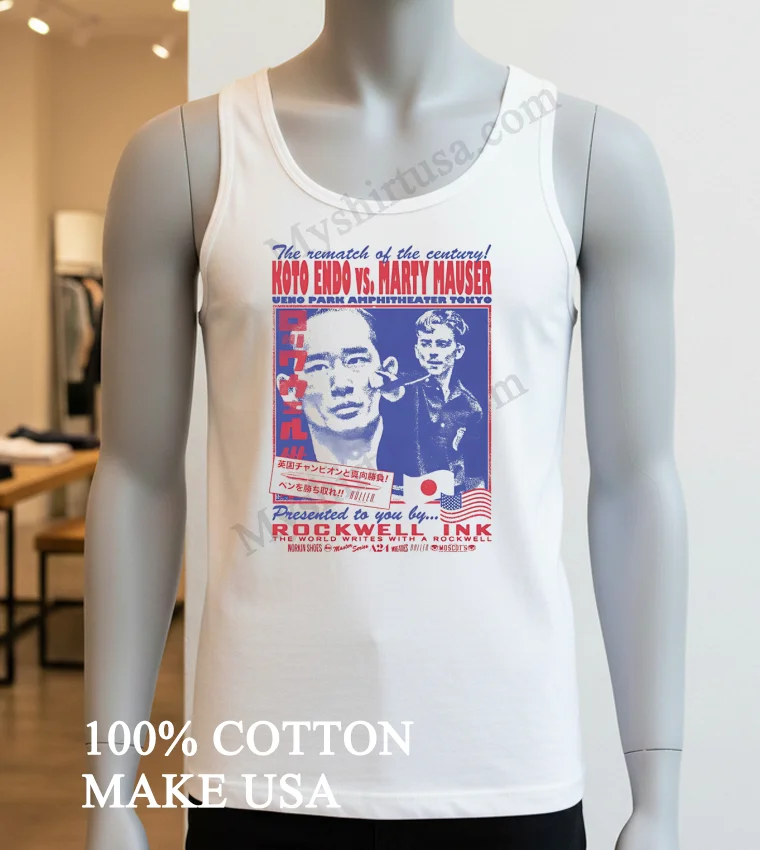 The Rematch Of The Century Koto Endo Vs Marty Mauser Poster Shirt White T Shirt 2