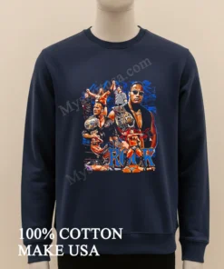 The Rock Dwayne Johnson Wwe Champion Wrestling Collage Vintage funny america t-shirts