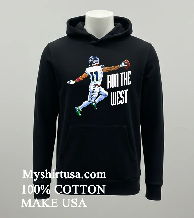 The Seattle Seahawks Run The West Shirt - balck-shirt The Seattle Seahawks Run The West Shirt Balck Shirt