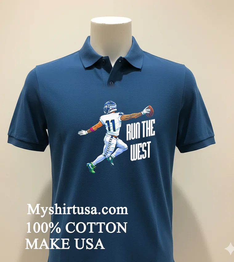 The Seattle Seahawks Run The West Shirt Navy Shirt 1
