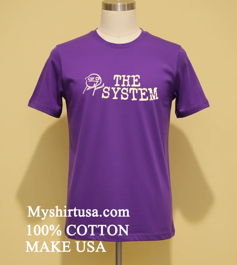 The System Shirt Purple Shirt