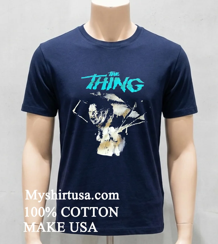 The Thing Man Is The Warmest Place To Hide Shirt - navy-shirt The Thing Man Is The Warmest Place To Hide Shirt Navy Shirt
