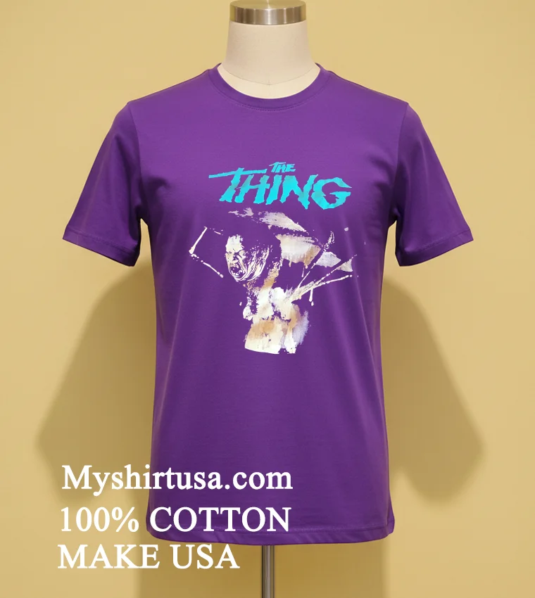 The Thing Man Is The Warmest Place To Hide Shirt Purple Shirt