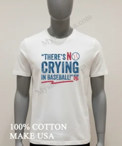 There S No Crying In Baseball Aagpbl Baseball funny america t-shirts