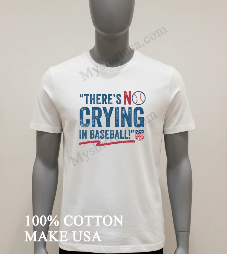 Theres No Crying In Baseball Aagpbl Baseball Shirt White T Shirt 2