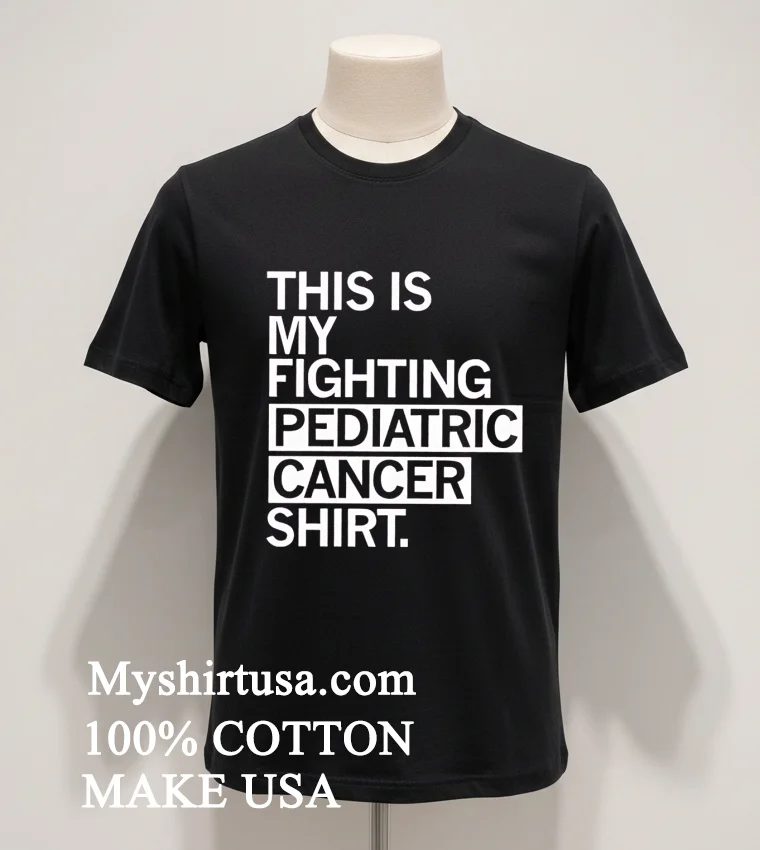 This Is My Fighting Pediatric Cancer Shirt - balck-shirt This Is My Fighting Pediatric Cancer Shirt Balck Shirt 1