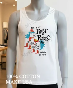 This Is My First Rodeo Horse Cowboy Boots funny america t-shirts