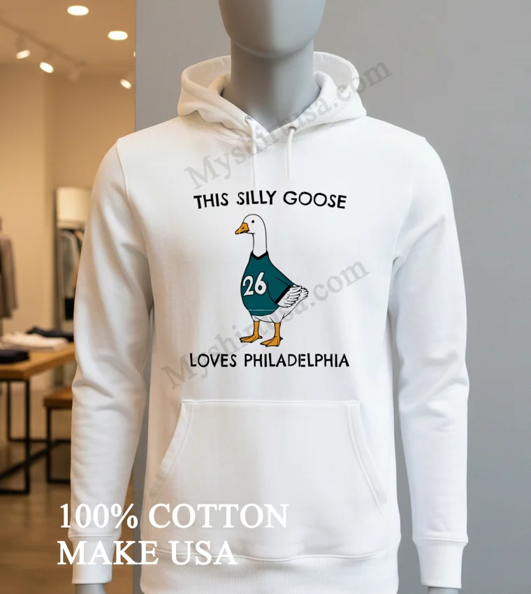 This Silly Goose Loves Philadelphia Eagles Bird Gang Shirt Hoodie Shirt