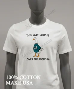 This Silly Goose Loves Philadelphia Eagles Bird Gang funny america t-shirts