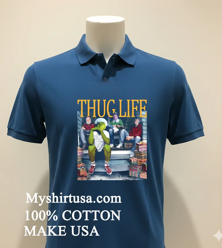 Thug Life Christmas Movies Shirt - navy-shirt Thug Life Christmas Movies Shirt Navy Shirt 2