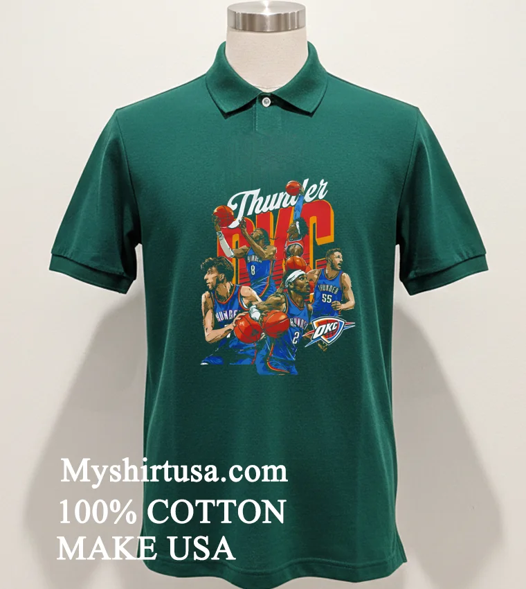 Thunder Up Okc Graphic Team Retro Shirt - green-shirt Thunder Up Okc Graphic Team Retro Shirt Green Shirt