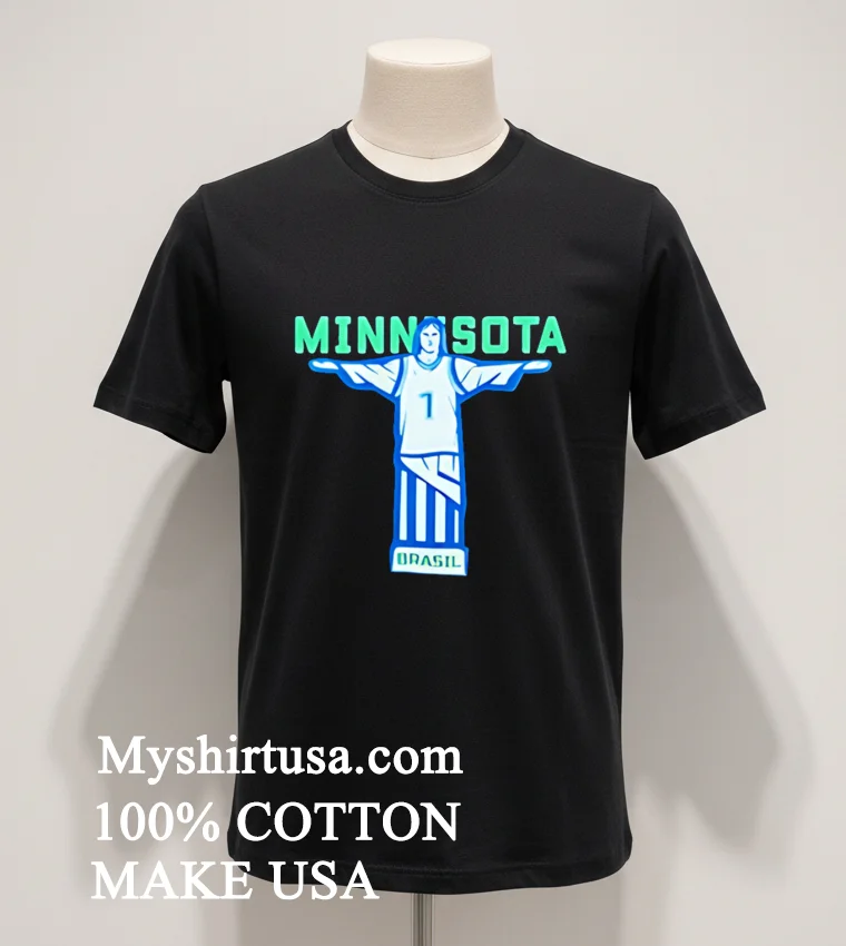 Timberwolves Minnesota Brazil Shirt Balck Shirt 1
