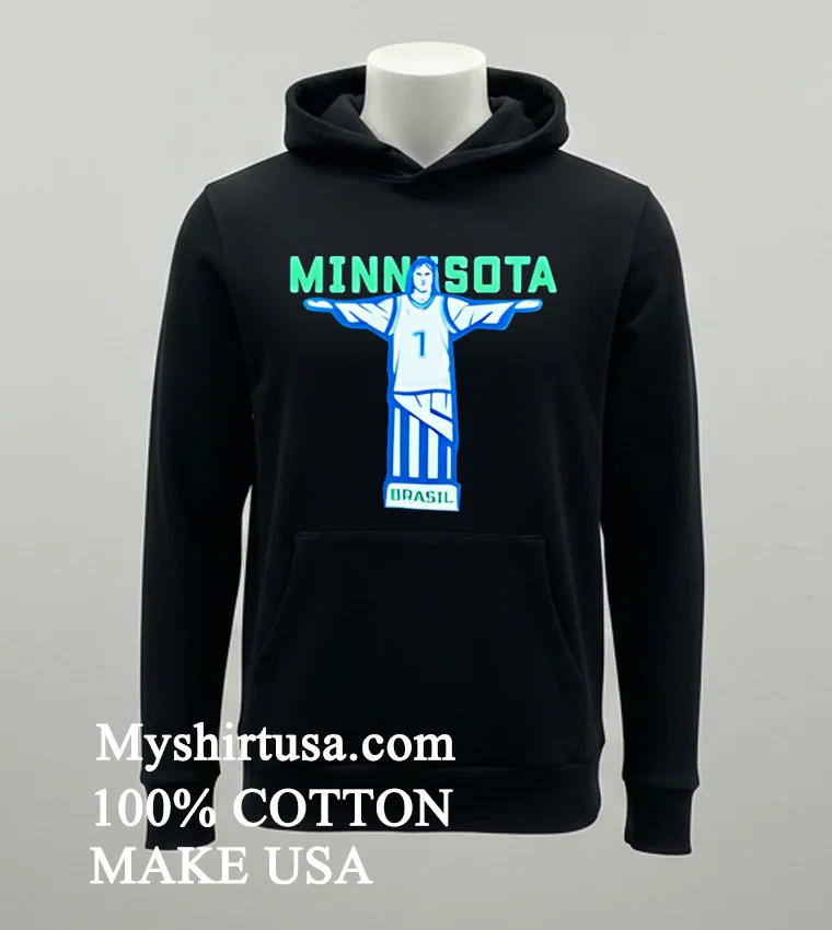 Timberwolves Minnesota Brazil Shirt Balck Shirt