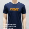 Times Letter Design Shirt Navy Shirt