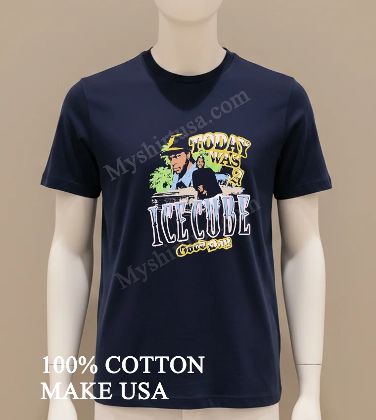 Today Was A Good Day Ice Cube Impala Lowrider funny america t-shirts - navy-shirt Today Was A Good Day Ice Cube Impala Lowrider Shirt Navy Shirt