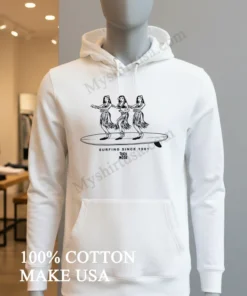 Toes On The Nose Hula Girls Surfing Since 1961 funny america t-shirts