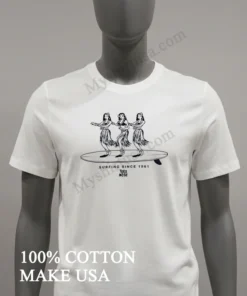 Toes On The Nose Hula Girls Surfing Since 1961 funny america t-shirts