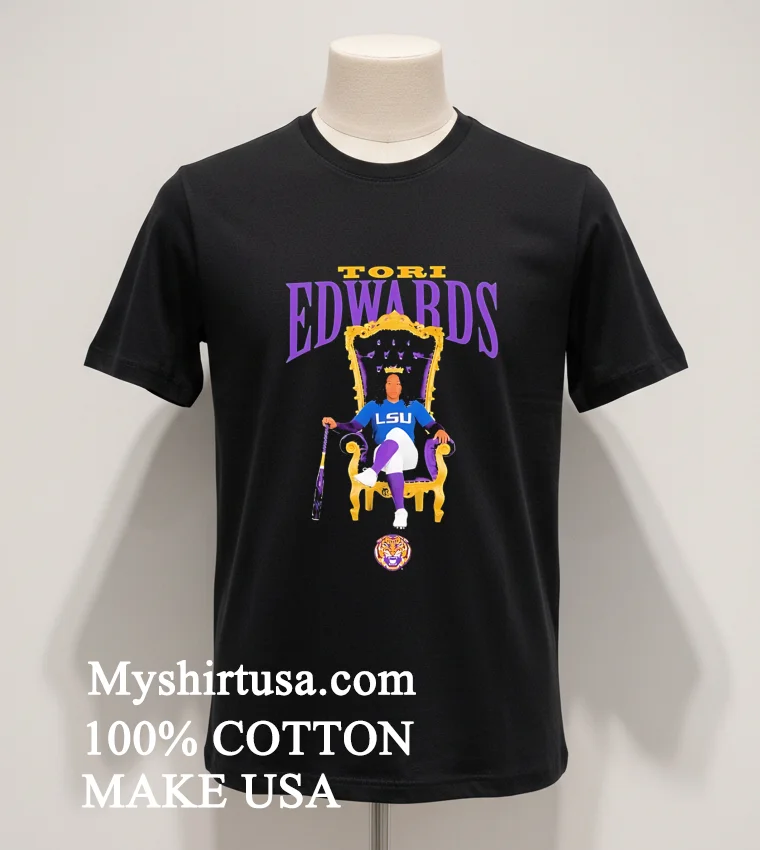 Tori Edwards Lsu Tigers Softball Portrait 2026 funny america t-shirts - balck-shirt Tori Edwards Lsu Tigers Softball Portrait 2026 Shirt Balck Shirt 1
