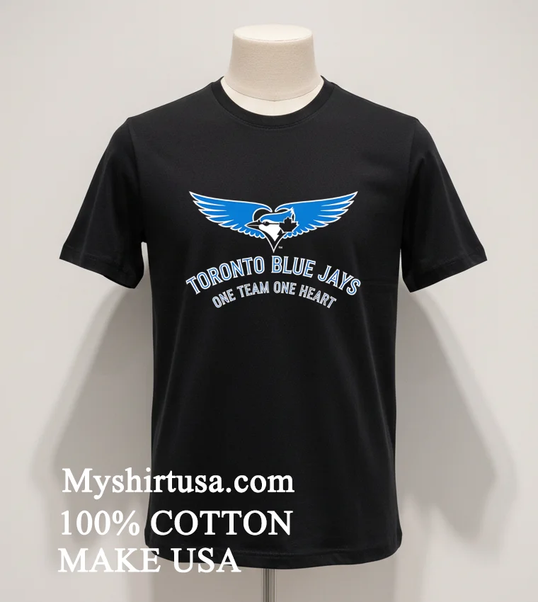 Toronto Blue Jays One Team One Heart Shirt - balck-shirt Toronto Blue Jays One Team One Heart Shirt Balck Shirt 1