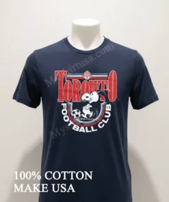 Toronto Football Club Snoopy Soccer Player Peanuts funny america t-shirts