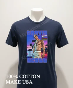 Travis Scots Grand Theft Auto V Video Game Style funny america t-shirts