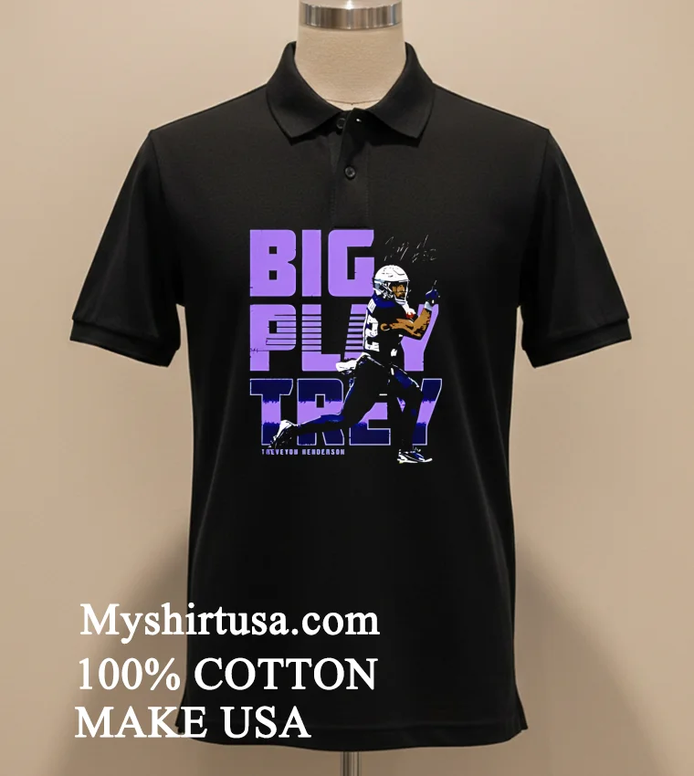 Treveyon Henderson Big Play Trey Shirt Balck Shirt 1