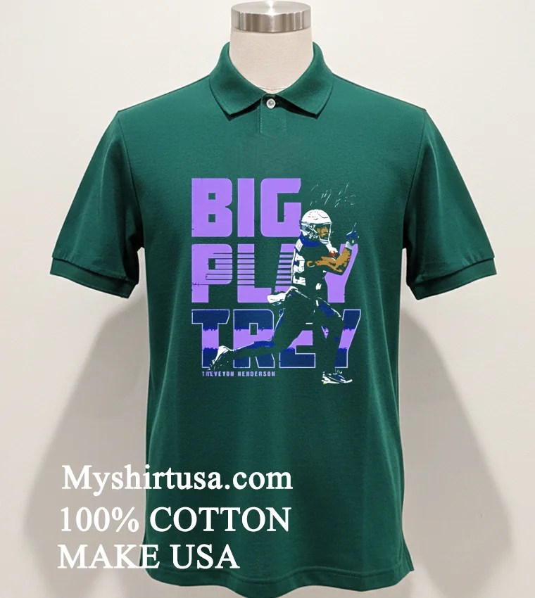 Treveyon Henderson Big Play Trey Shirt Green Shirt