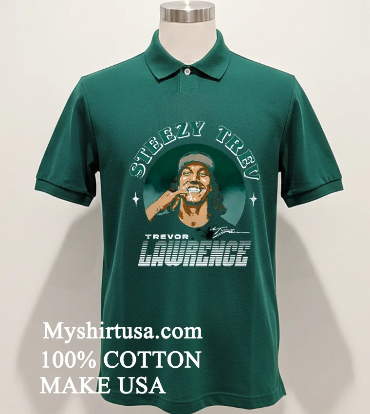 Trevor Lawrence Jacksonville Steezy Trev Shirt - green-shirt Trevor Lawrence Jacksonville Steezy Trev Shirt Green Shirt