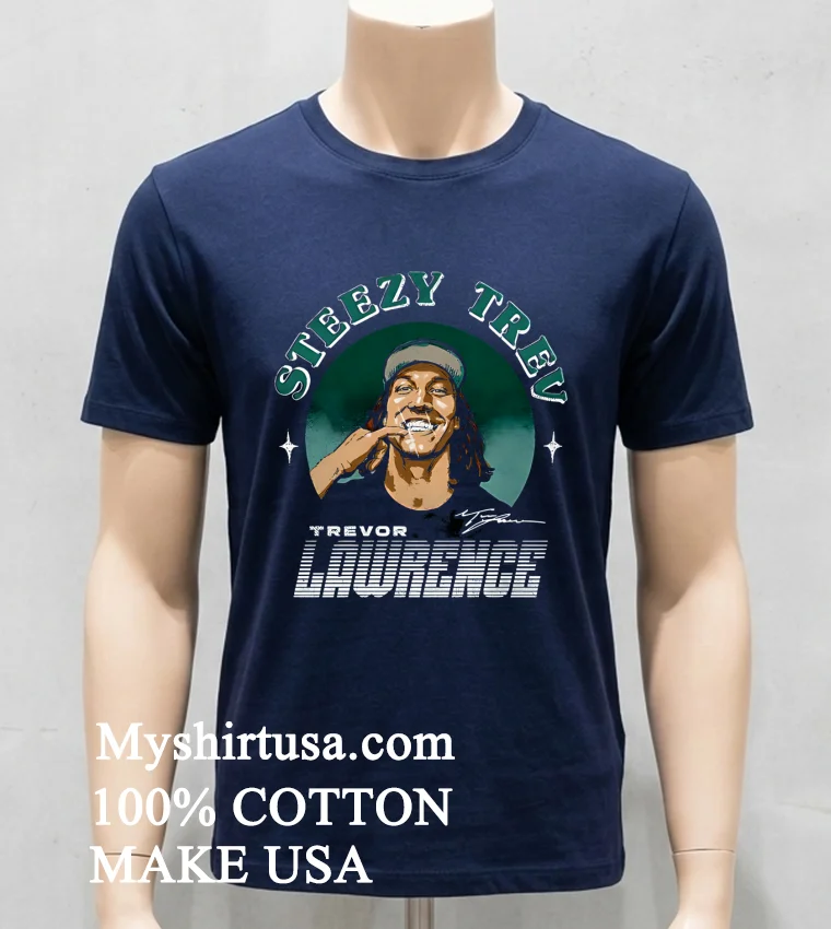 Trevor Lawrence Jacksonville Steezy Trev Shirt Navy Shirt