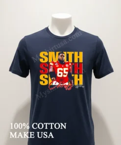 Trey Smith 65 Kansas City Chiefs Football Players Super Bowl 2025 funny america t-shirts