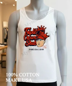 Triple Crown Skubal Detroit Tigers Tarik Skubal Pitcher Stats funny america t-shirts