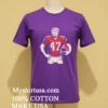 Trump American Football 47 God Bless Shirt Purple Shirt
