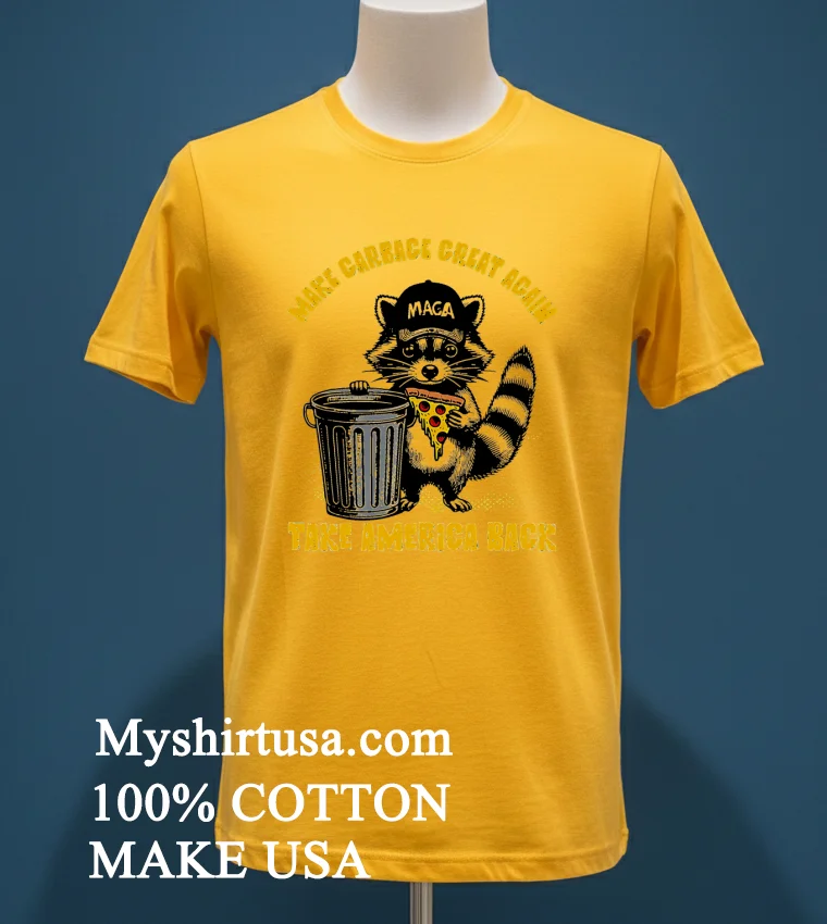 Trump Make Garbage Great Again 2024 Election Maga Shirt - yellow-t-shirt Trump Make Garbage Great Again 2024 Election Maga Shirt Yellow T Shirt