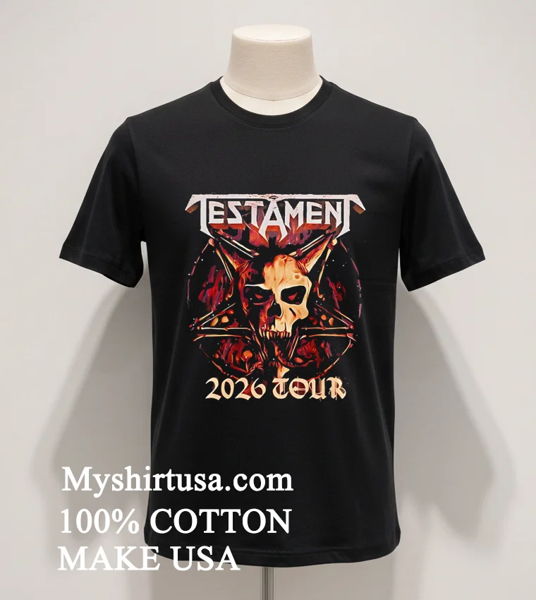 Ttm Testament World 2026 Tour Shirt Balck Shirt 1