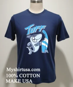 Tuff Sunset Strip Shark Sunglasses Surfboard Graphic Shirt