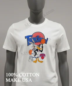 Tunesquad Bugs Bunny Daffy Duck Basketball Target Background New York Knicks Sports Shirt