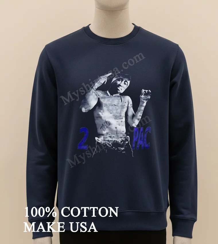 Tupac Shakur 2Pac Thug Life Double Exposure Portrait funny america t-shirts - long sleve shirt Tupac Shakur 2pac Thug Life Double Exposure Portrait Shirt Long Sleve Shirt