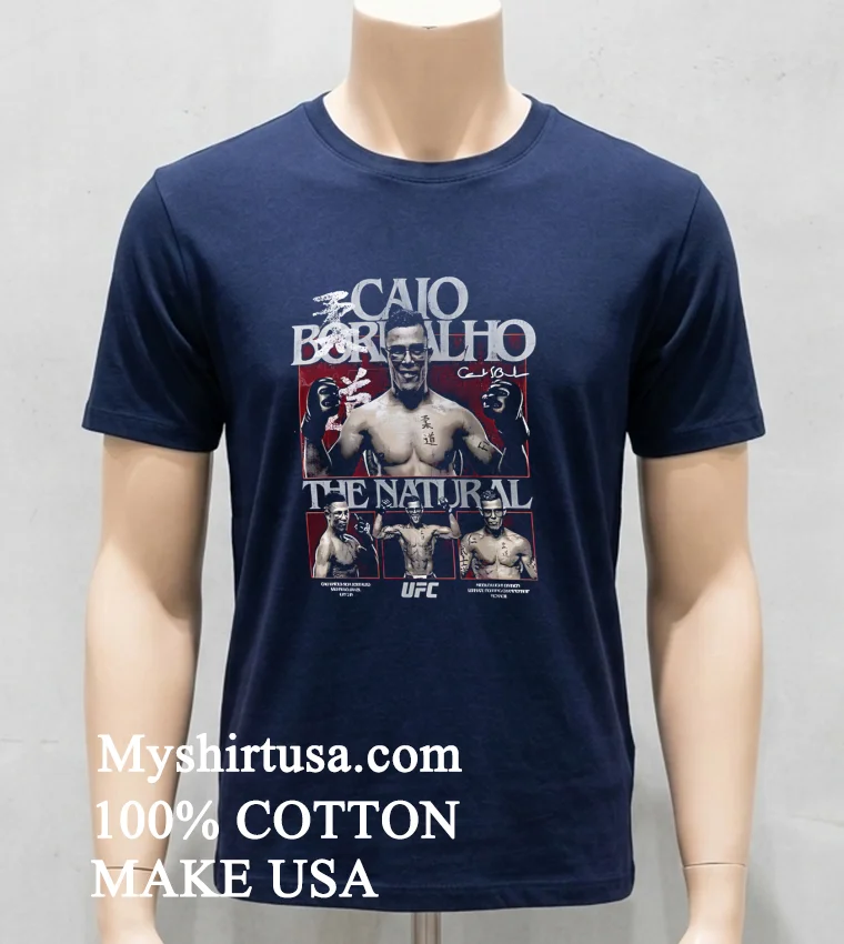 Ufc Caio Borralho The Natural Paris Fight Night Shirt - navy-shirt Ufc Caio Borralho The Natural Paris Fight Night Shirt Navy Shirt