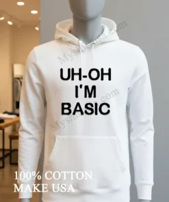 Uh Oh I M Basic funny america t-shirts