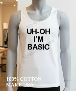 Uh Oh I M Basic funny america t-shirts