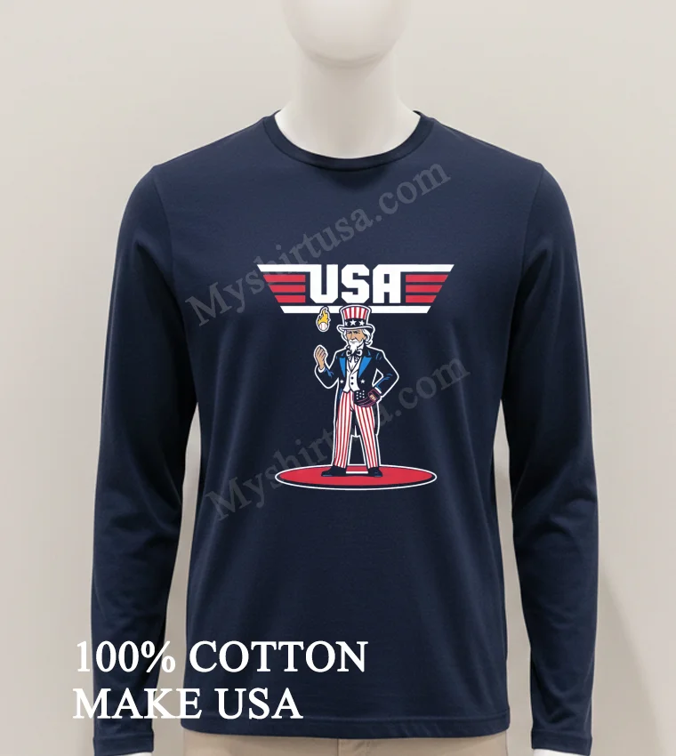 Uncle Sam Usa Fireball Pitcher American Flag Shirt Hoodie Shirt