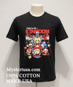United By The Kingdom Gaming Cartoon Graphic Shirt Balck Shirt