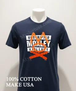 Unscripted Moxley Violence Orange Graffiti Mask Logo Graphics funny america t-shirts