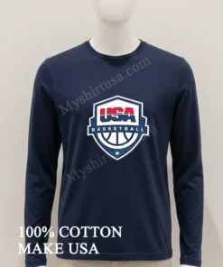 Usa Basketball Shield Logo funny america t-shirts