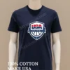 Usa Basketball Shield Logo Shirt Navy Shirt
