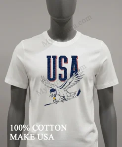 Usa Eagle Hockey Player Gold Medal funny america t-shirts