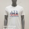 Usa Figure Skating Olympic Team Stars And Stripes Shirt White T Shirt 1