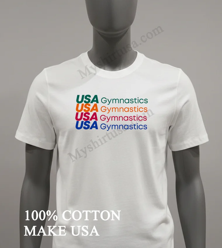 Usa Gymnastics Repeat Shirt White T Shirt 2