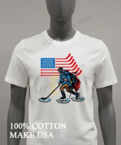 Usa Hockey George Washington Patriotic Flag Ice Skating funny america t-shirts