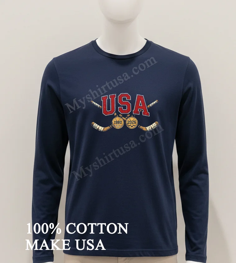 Usa Hockey Sticks 1980 2026 Shirt Hoodie Shirt 1